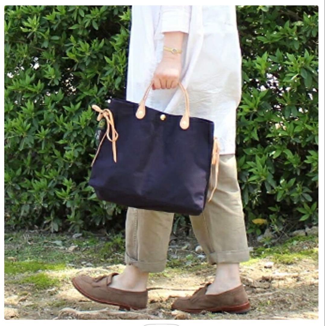 【新品】IL BISONTEイルビゾンテ サイドリボン キャンバス トートバッグ