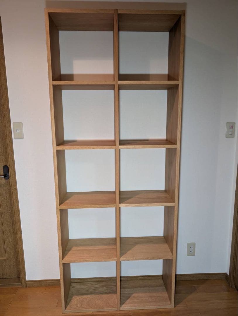 ■送料込■無印良品 スタッキングシェルフ オーク材 木製棚 家具 収納