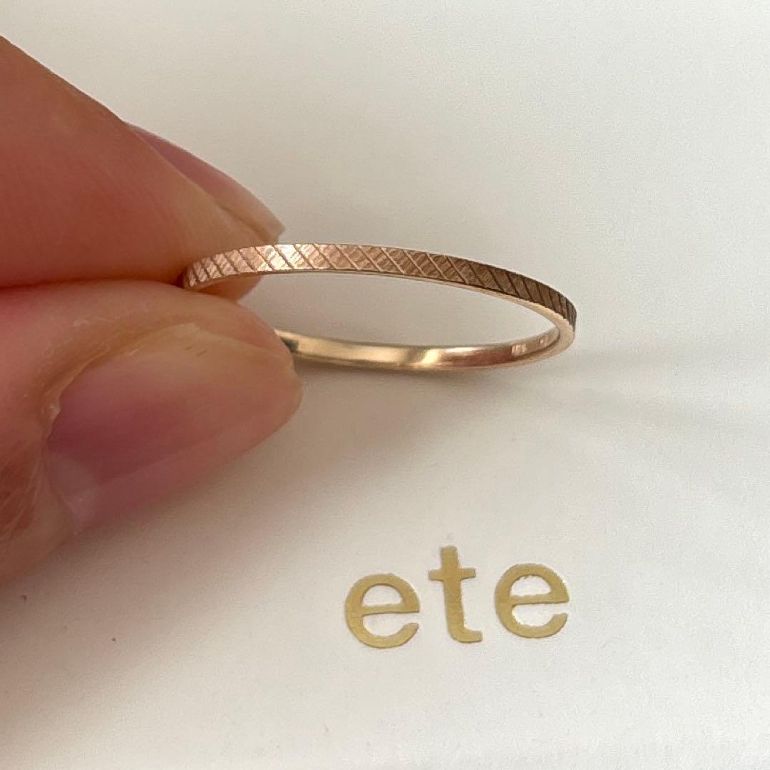 【エテ】K10YG クレールカットリング　15号