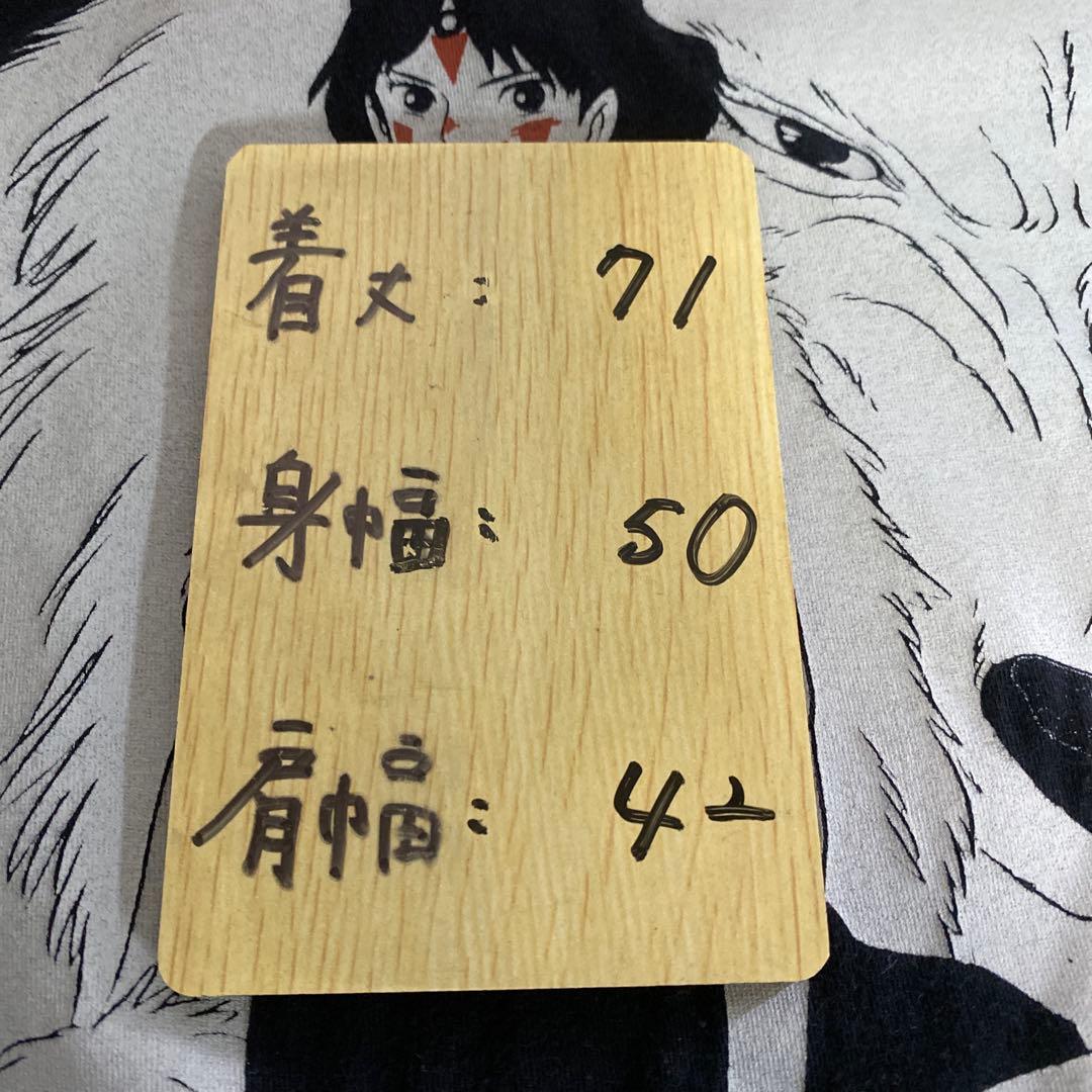 もののけ姫 ジブリ　映画　ハウル　Tシャツ ブラック　リペア有り