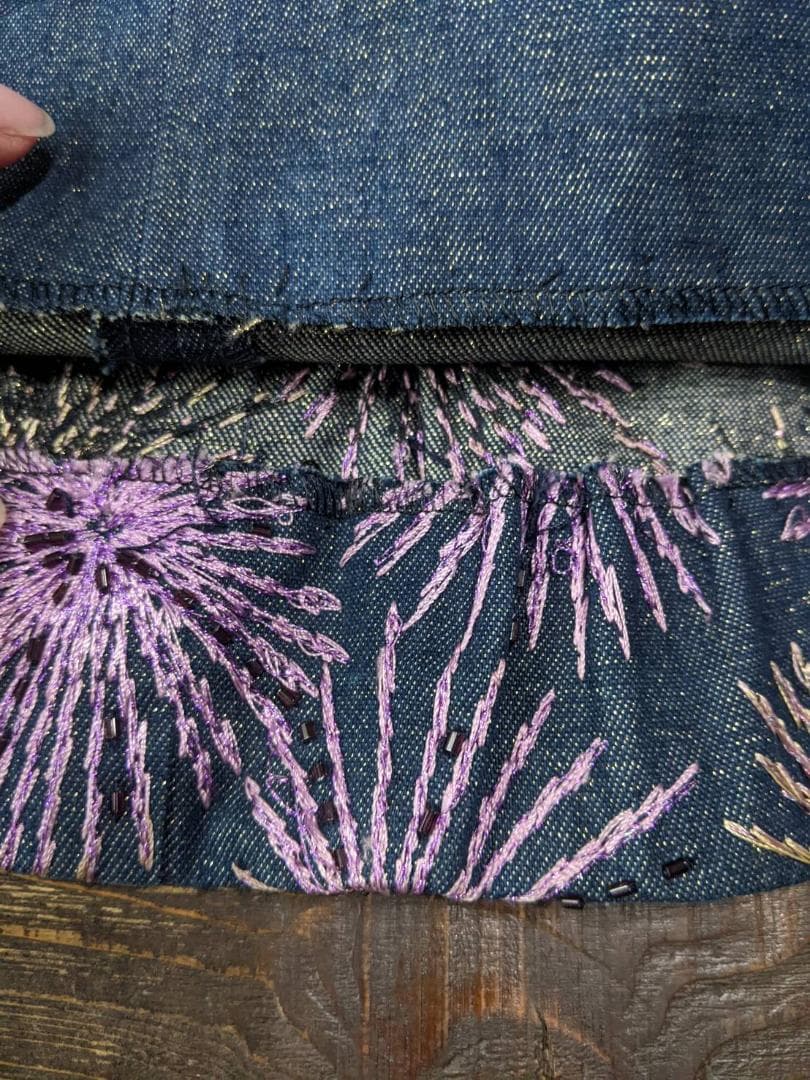 Christian Dior 花火模様 フレアパンツ 38