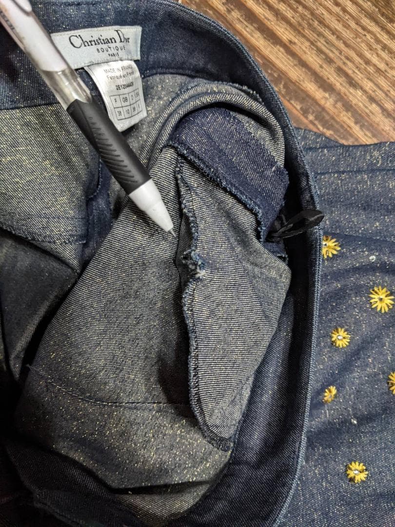 Christian Dior 花火模様 フレアパンツ 38