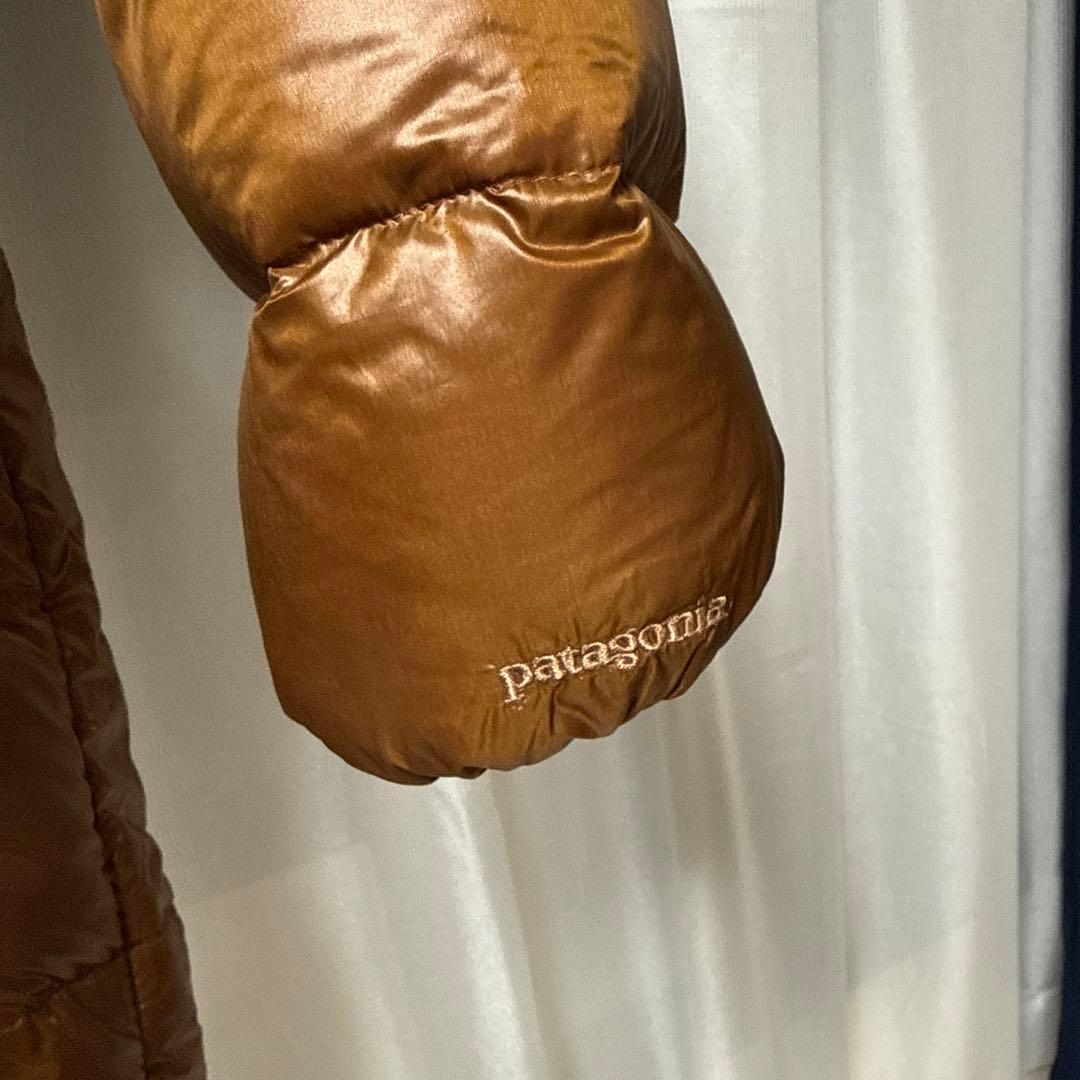 patagonia レディース L ブラウン ダウンジャケット