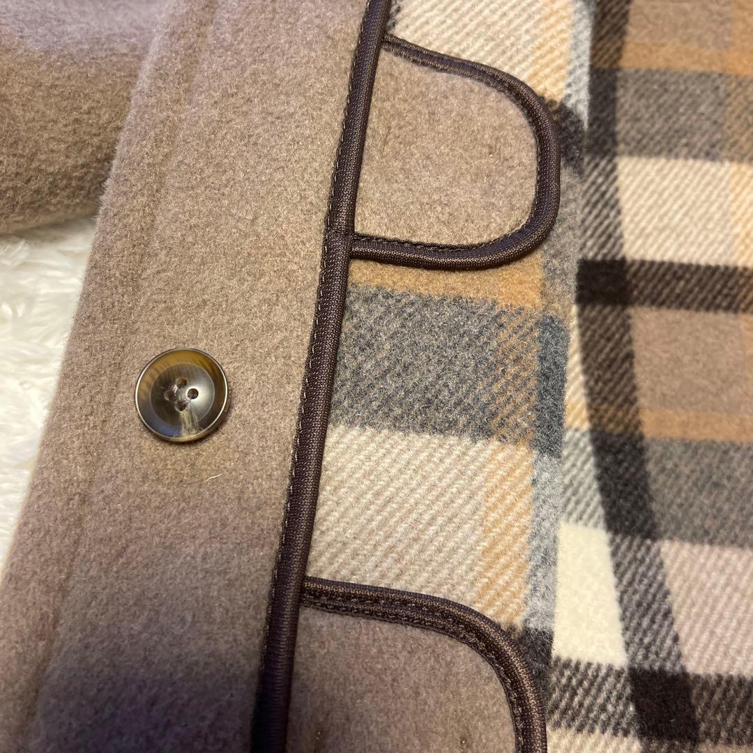 【美品】LONDON Traditionロングダッフルコート38 モカブラウン