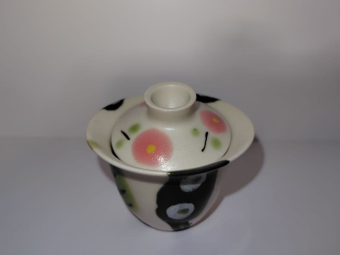 石木文　花咲く森　茶杯　蓋碗