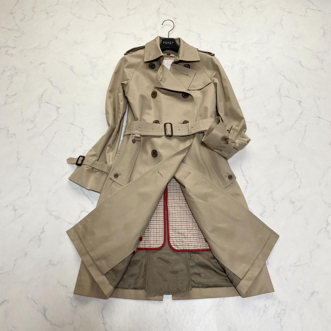 アクアスキュータム トレンチコート キルティングライナー ベージュ 7