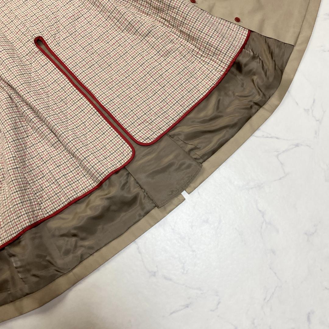 アクアスキュータム トレンチコート キルティングライナー ベージュ 7