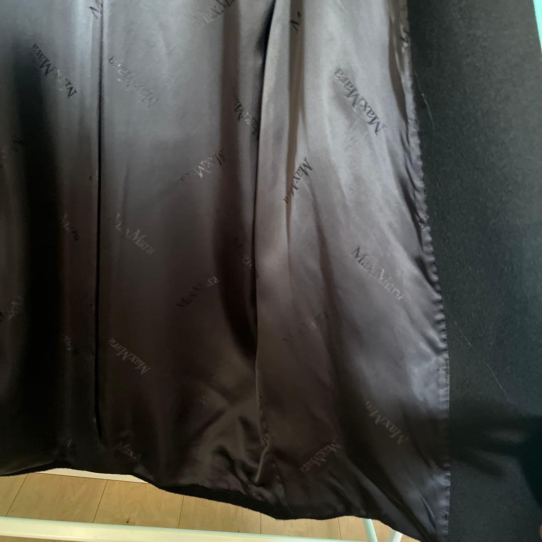 Max Mara ブラック ロングコート　ガウンコート