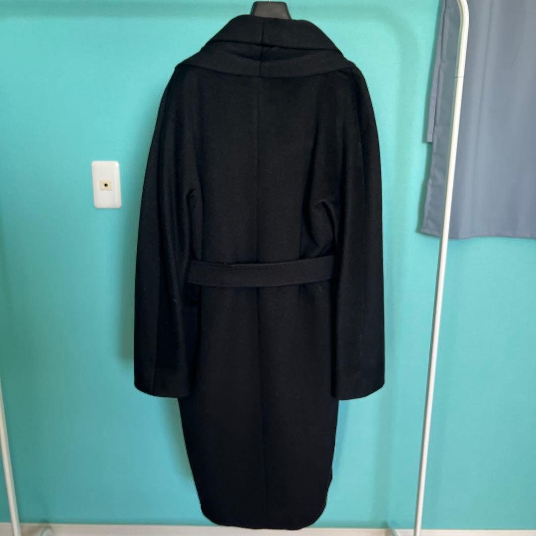 Max Mara ブラック ロングコート　ガウンコート