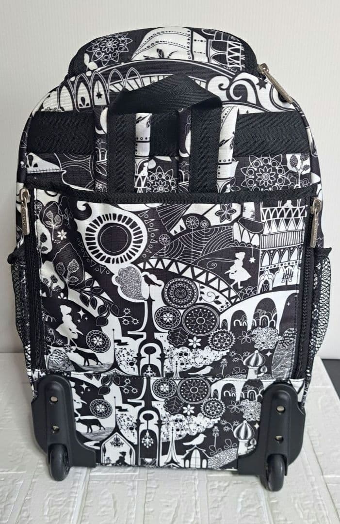 LeSportsac レスポートサック キャリーバッグ キャスター付き黒白 旅行