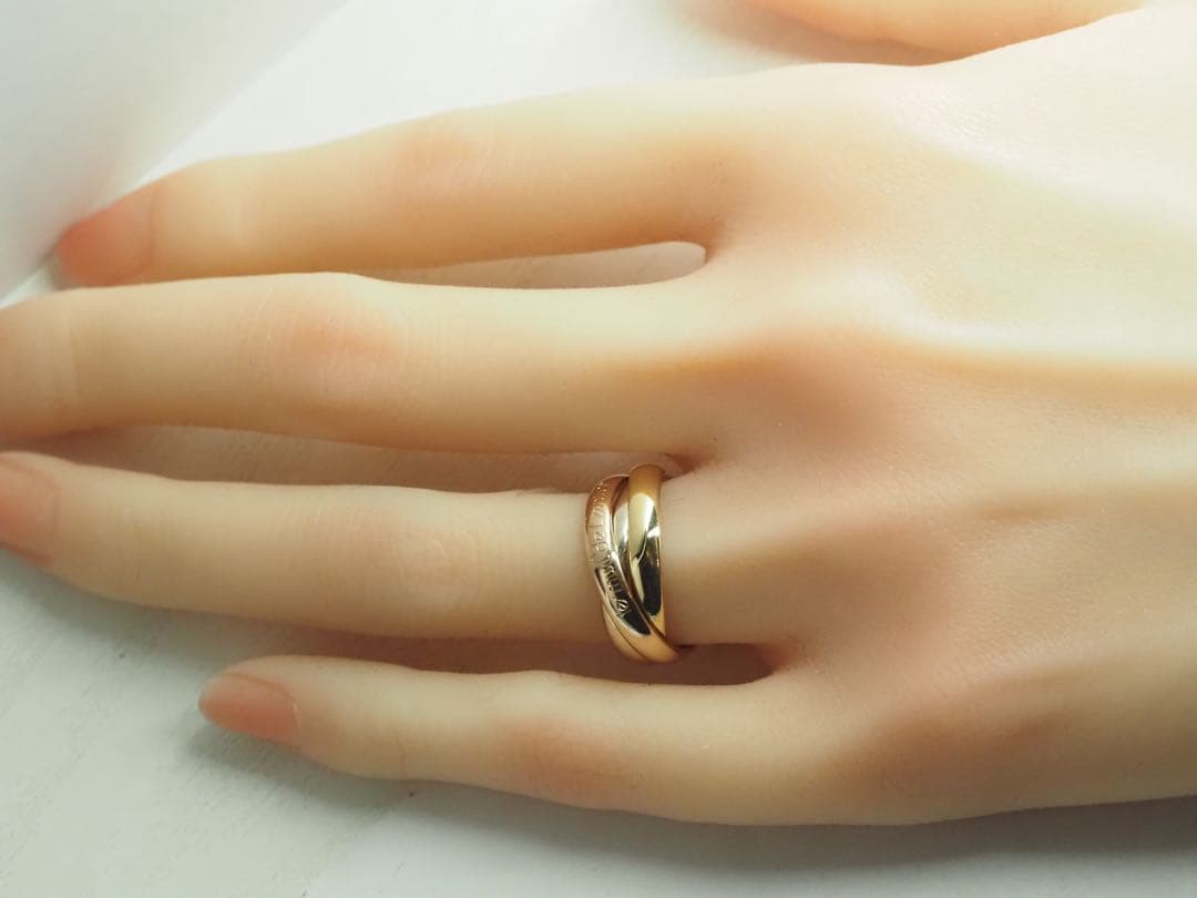 Cartier　カルティエ　トリニティリング 750YG/WG/PG 52号