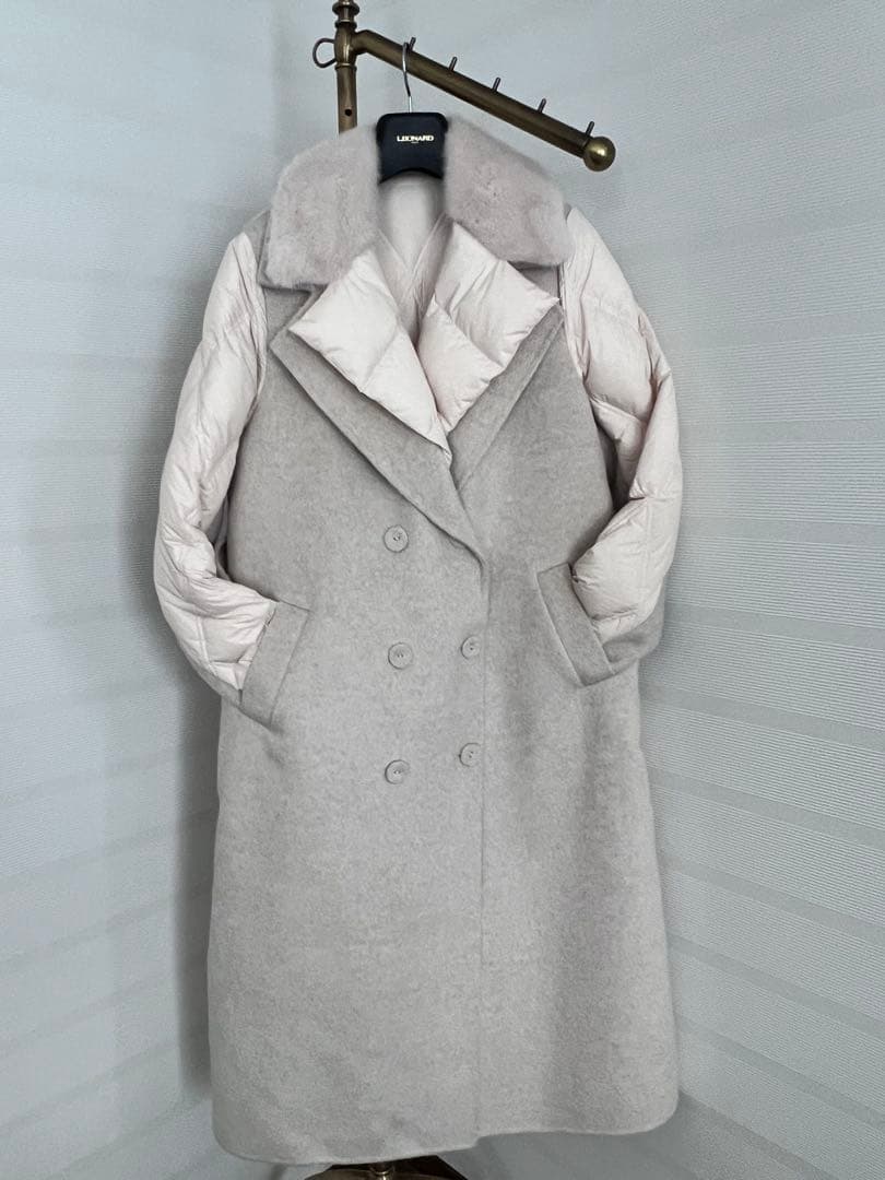未使用に近い　ノーブランド ロングコート　ダウンコート　マックスマーラ好きにも♪