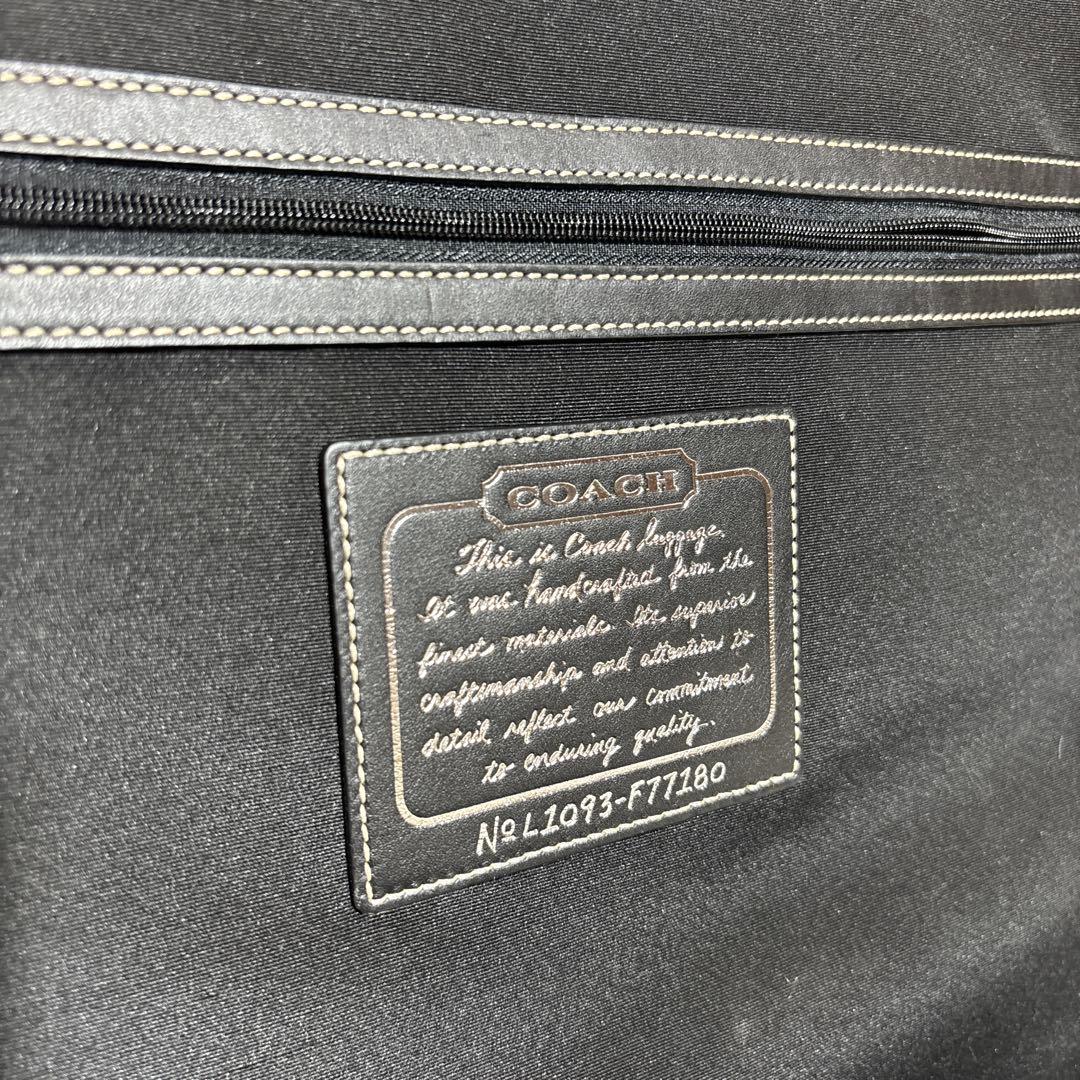 【希少】極美品 コーチ キャリーケース スーツケース ブラック　 F77180