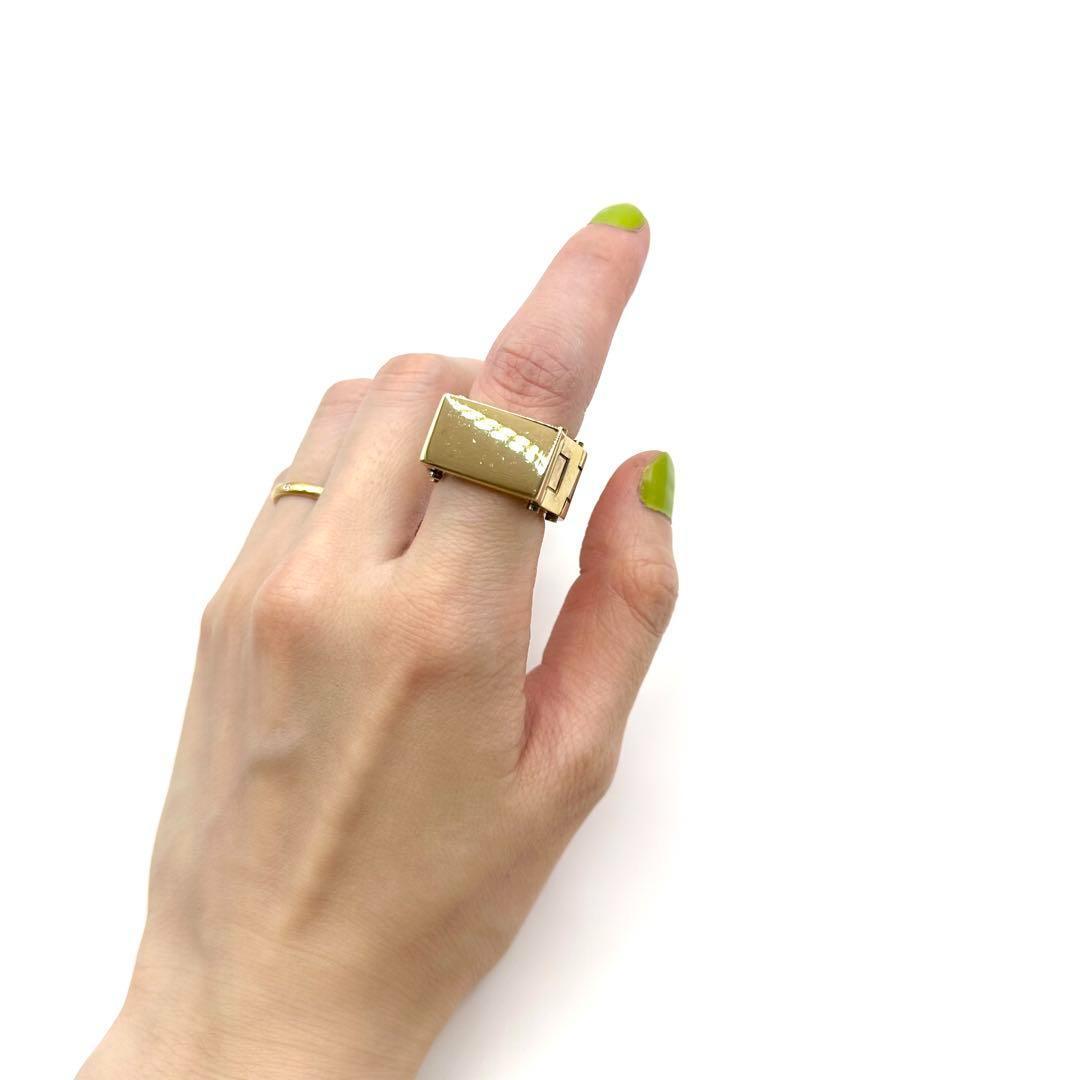 【新品未使用】BOTTEGA VENETA リング　指輪　ゴールド