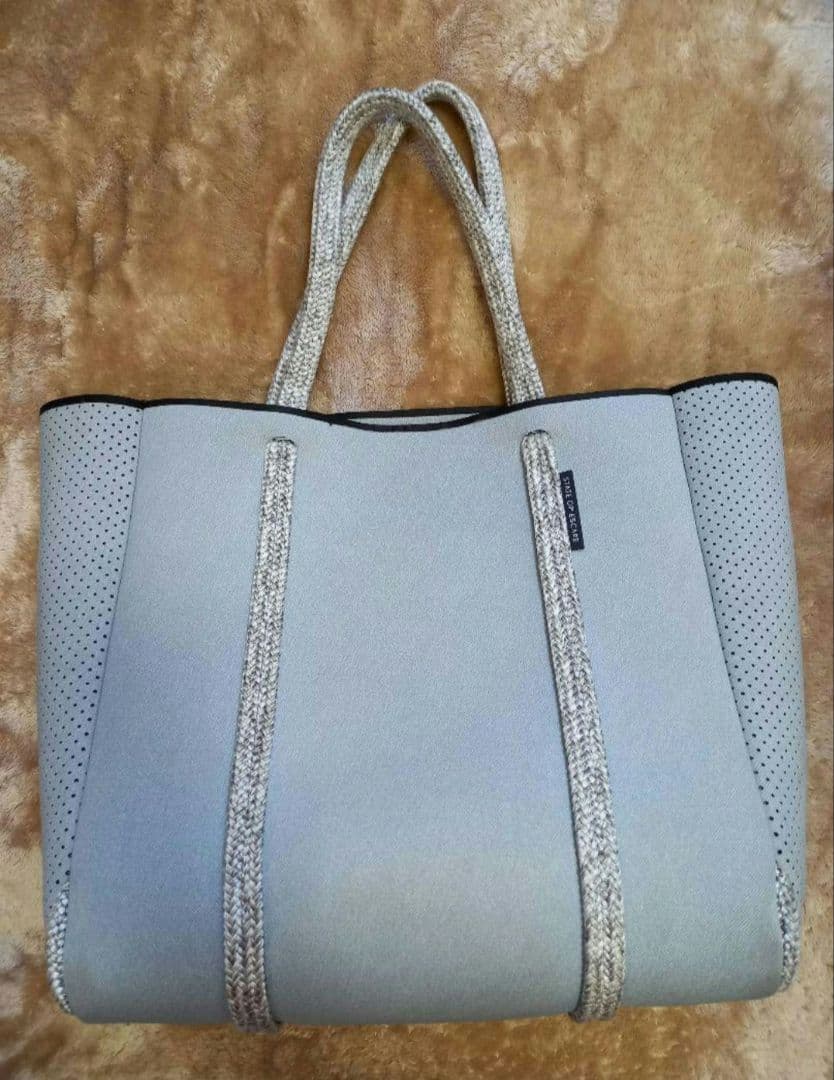 ステートオブエスケープ ライトグレー トートバッグ