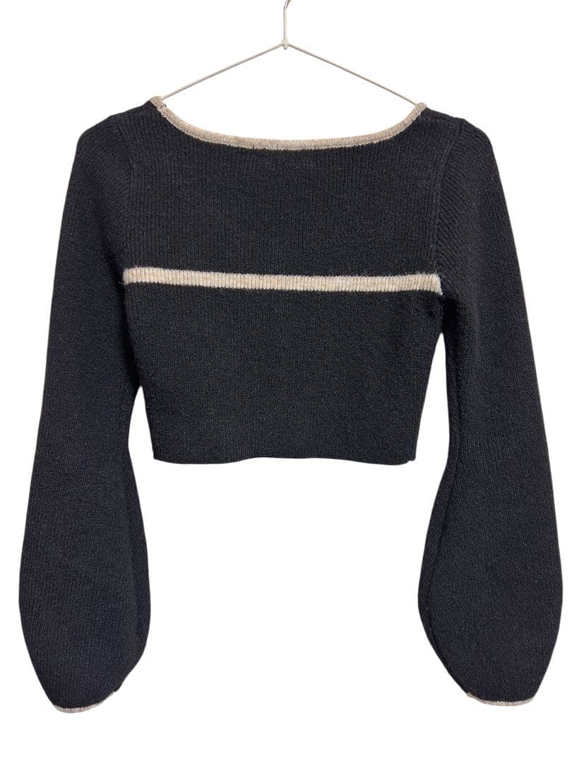 トップス Andmary Abbie ribbon tops BLACK