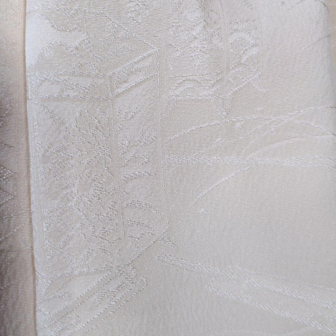 七五三３歳正絹縮緬柄入りの被布(新品）ミルキーホワイト色