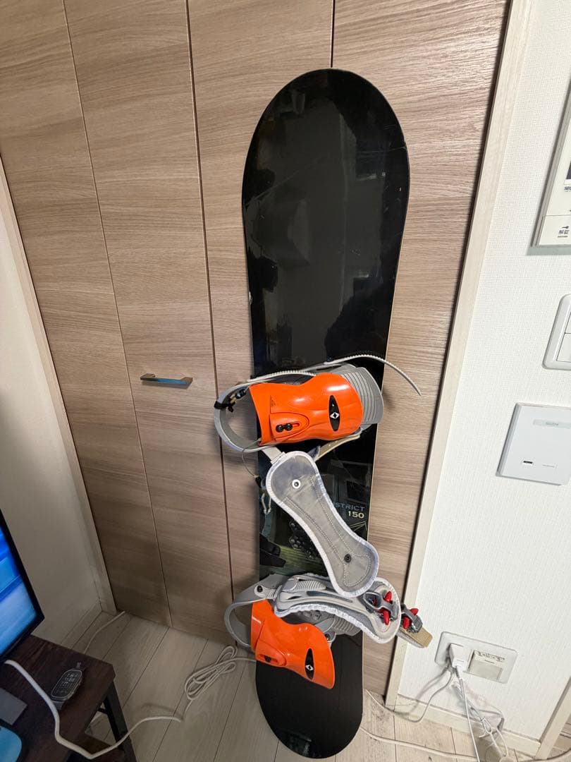 DISTRICT スノーボード 150cm ビンディング&スノボカバー　セット