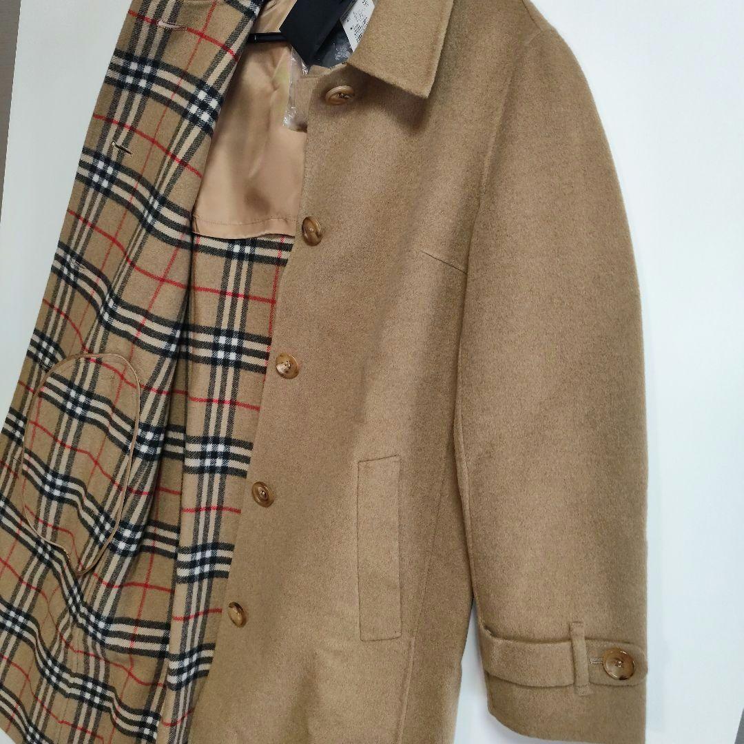 バーバリ　Burberry　ブラウン ウール混紡 ロングコート サイズ40