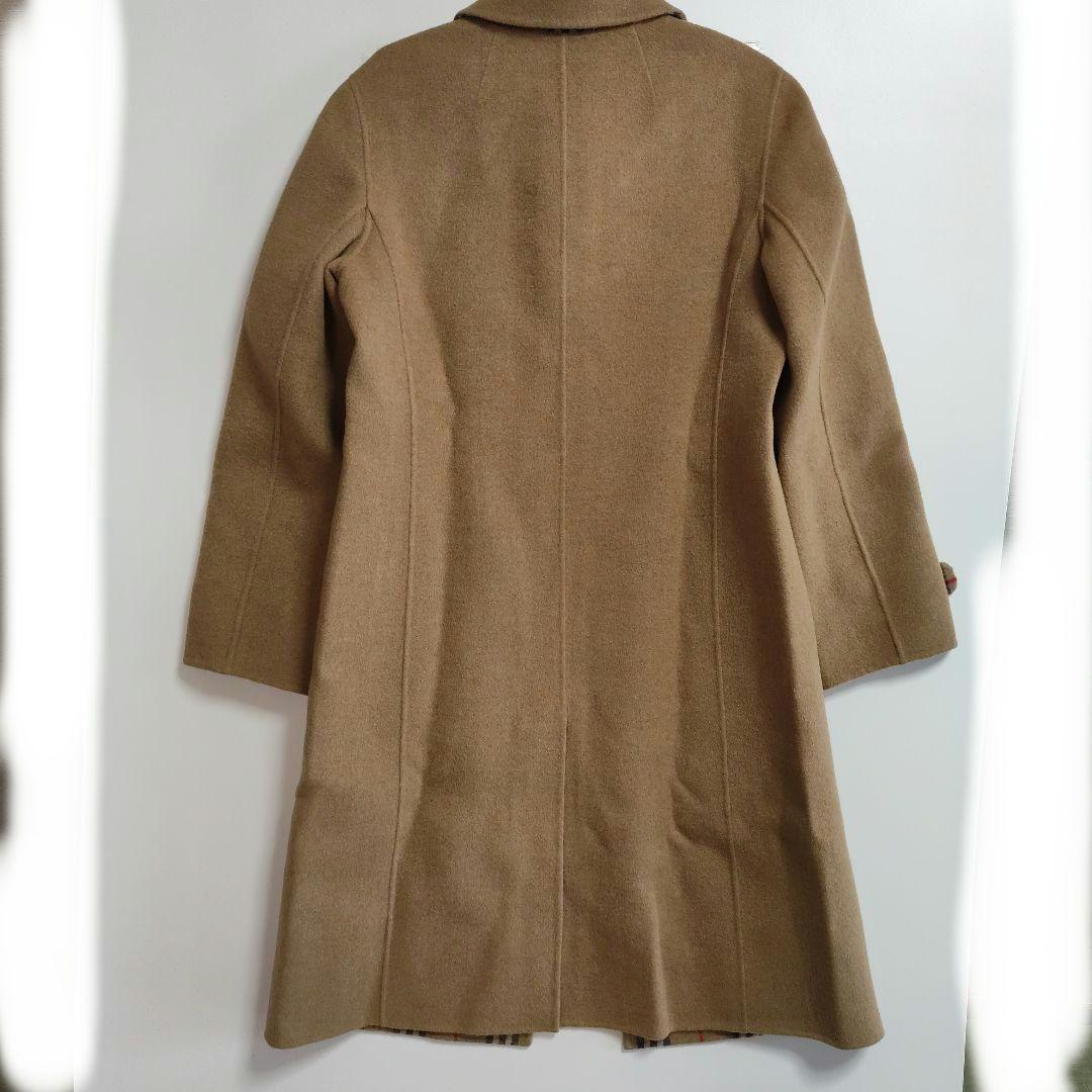バーバリ　Burberry　ブラウン ウール混紡 ロングコート サイズ40