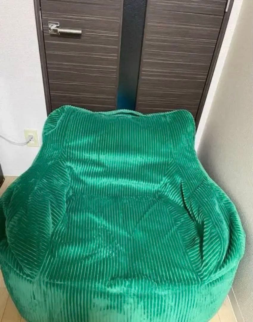 LOOSY 1人掛けビーズソファ グリーン