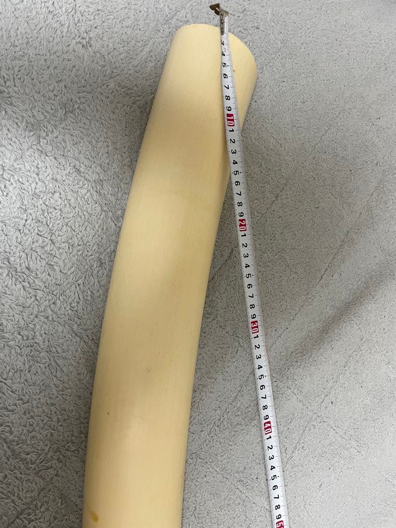 鈴*凱様 （超特大）象牙風レプリカ置物　レジン　練物