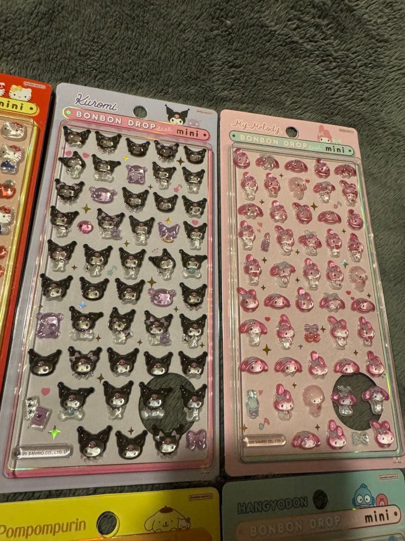 【確実正規品！！】大人気サンリオボンボンドロップシールmini 8セット