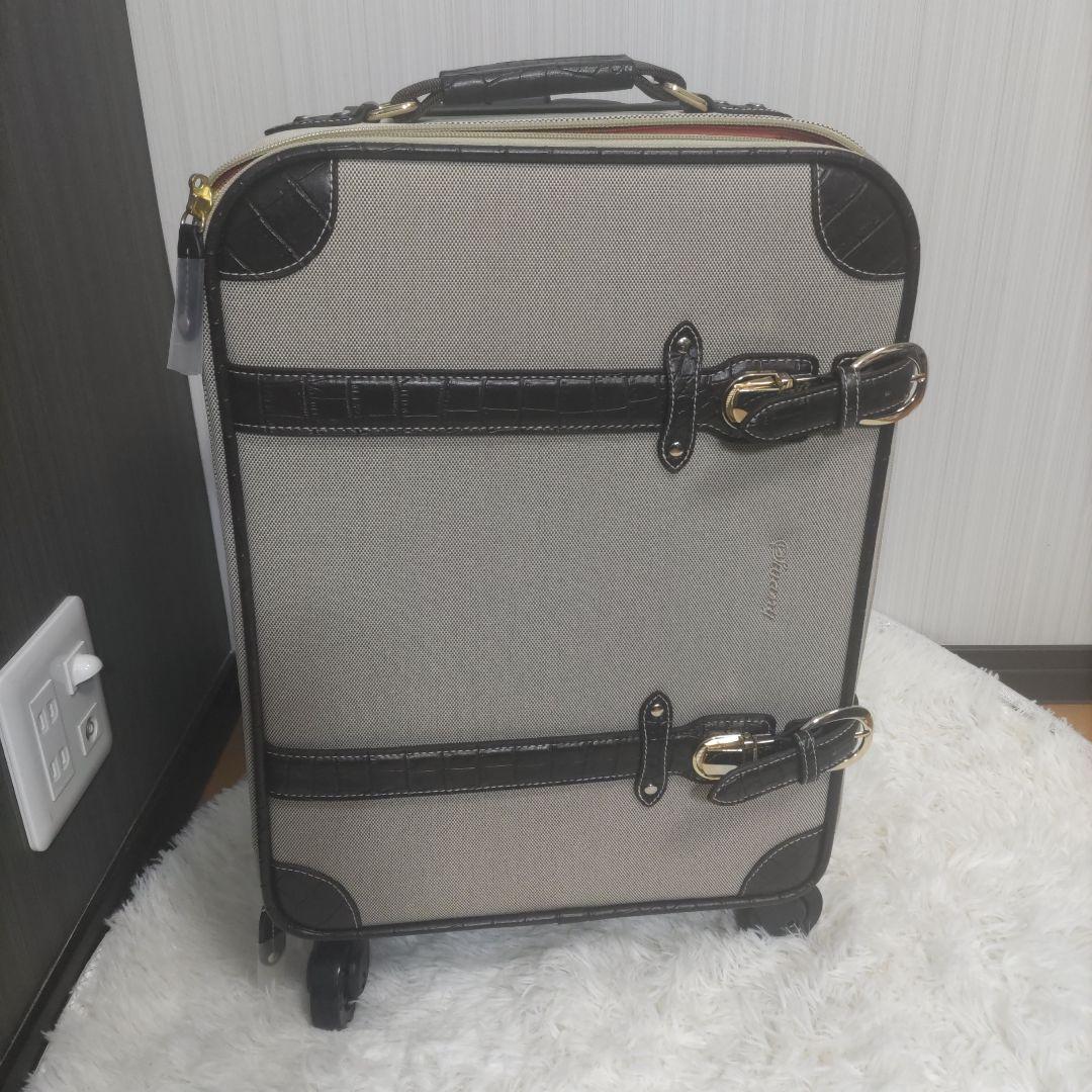 【未使用】 Swany スワニー トランクキャリー バッグ クロコダイル型押し