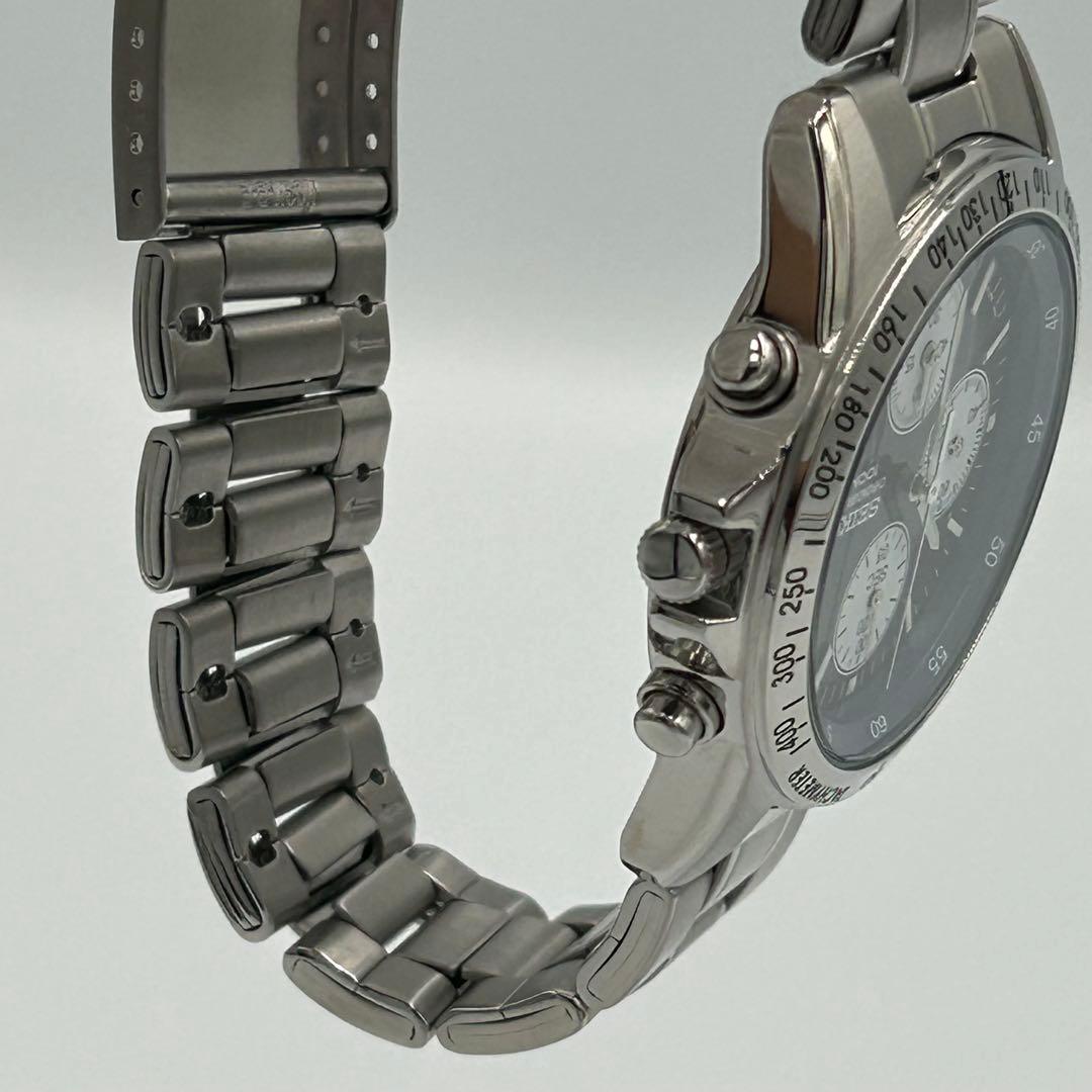 ✨極美品✨SEIKO セイコー ソーラー 7T92-0DW0 クロノグラフ 紺