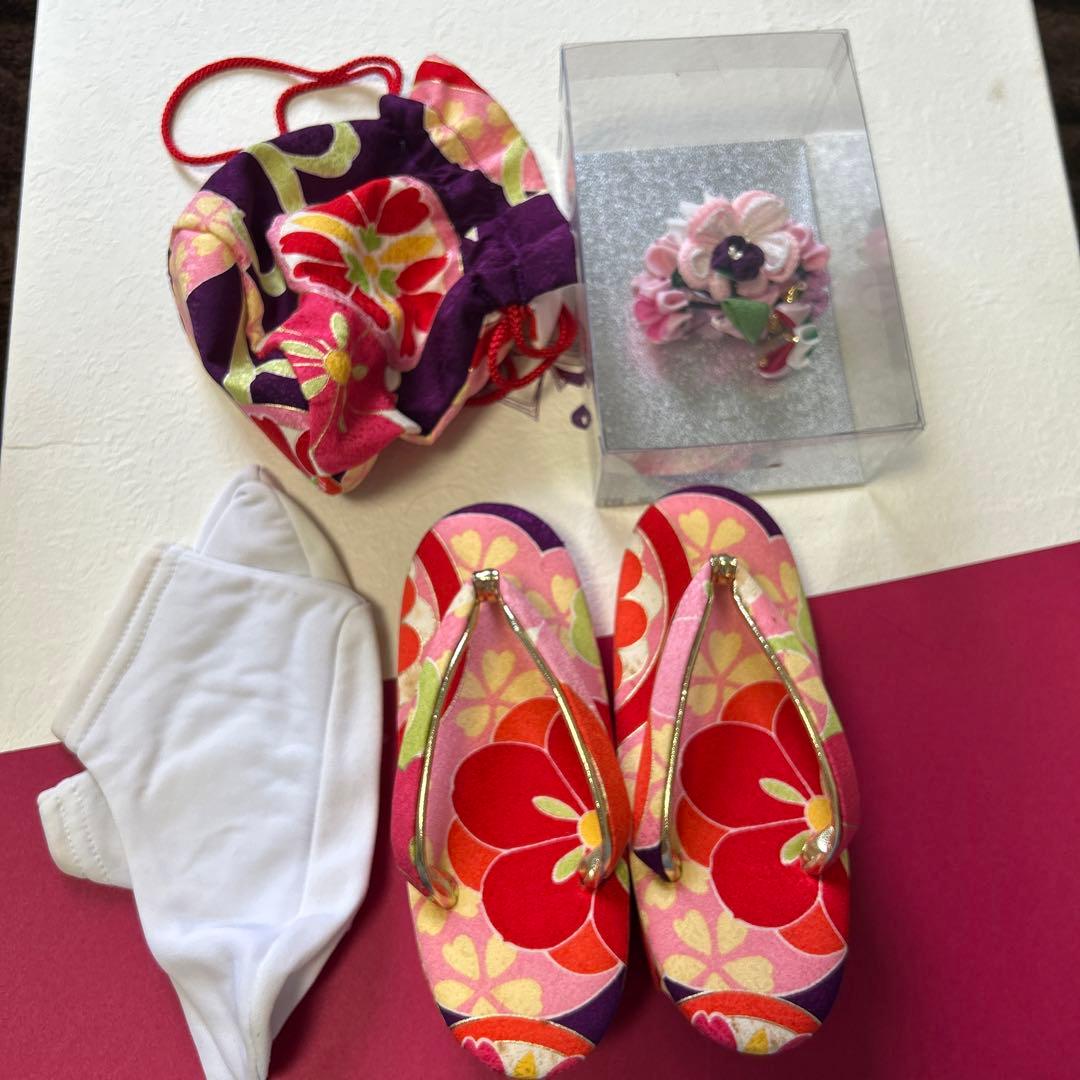 式部浪漫 3歳七五三 かわいい着物被布セット