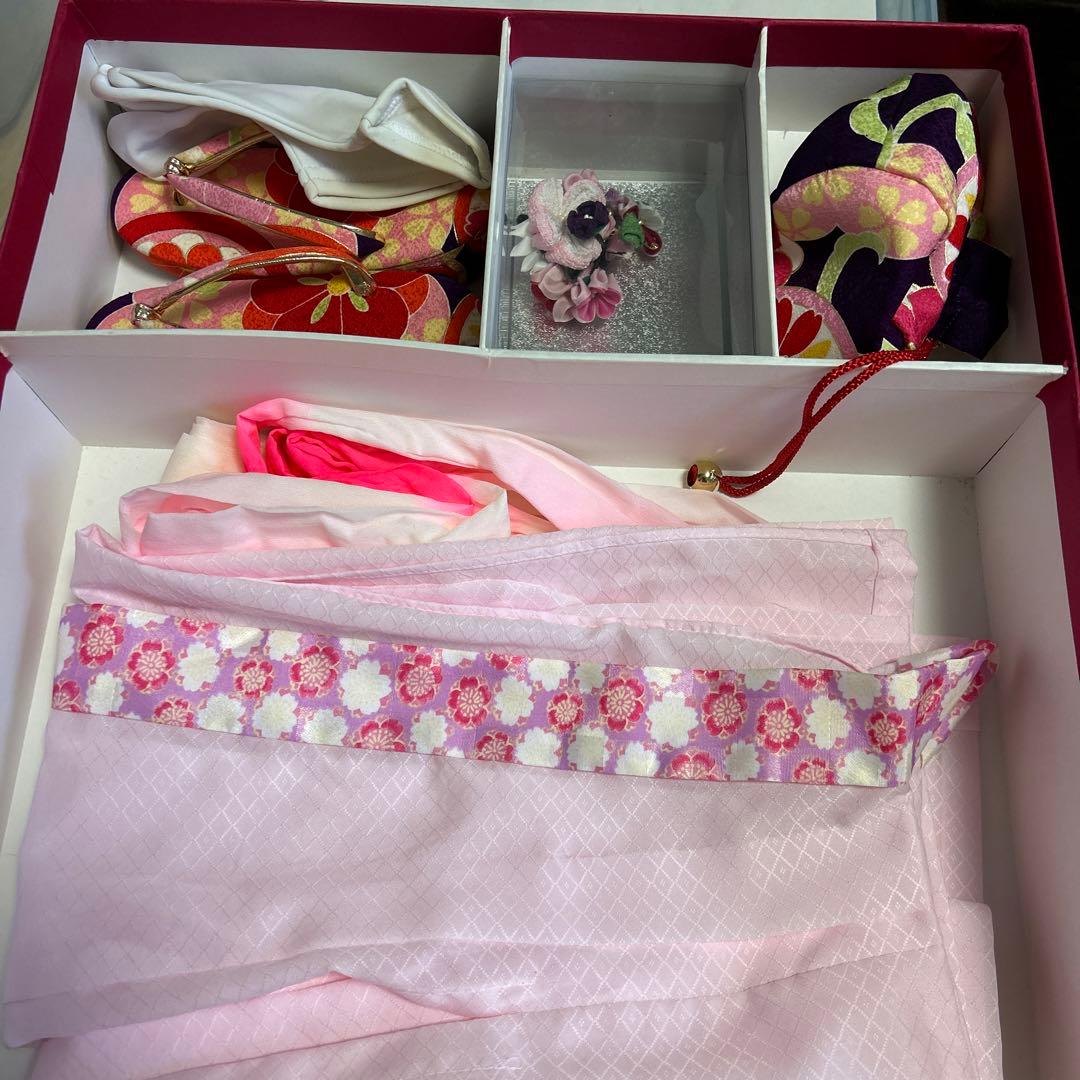 式部浪漫 3歳七五三 かわいい着物被布セット