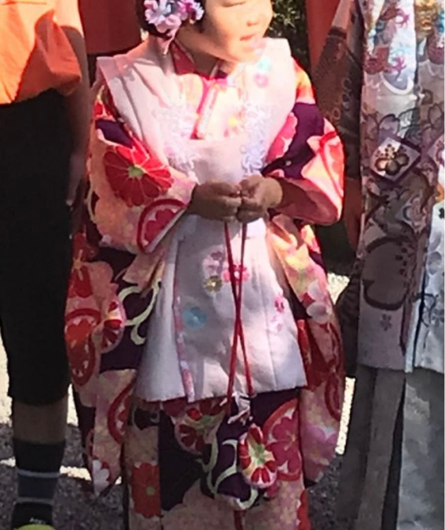 式部浪漫 3歳七五三 かわいい着物被布セット