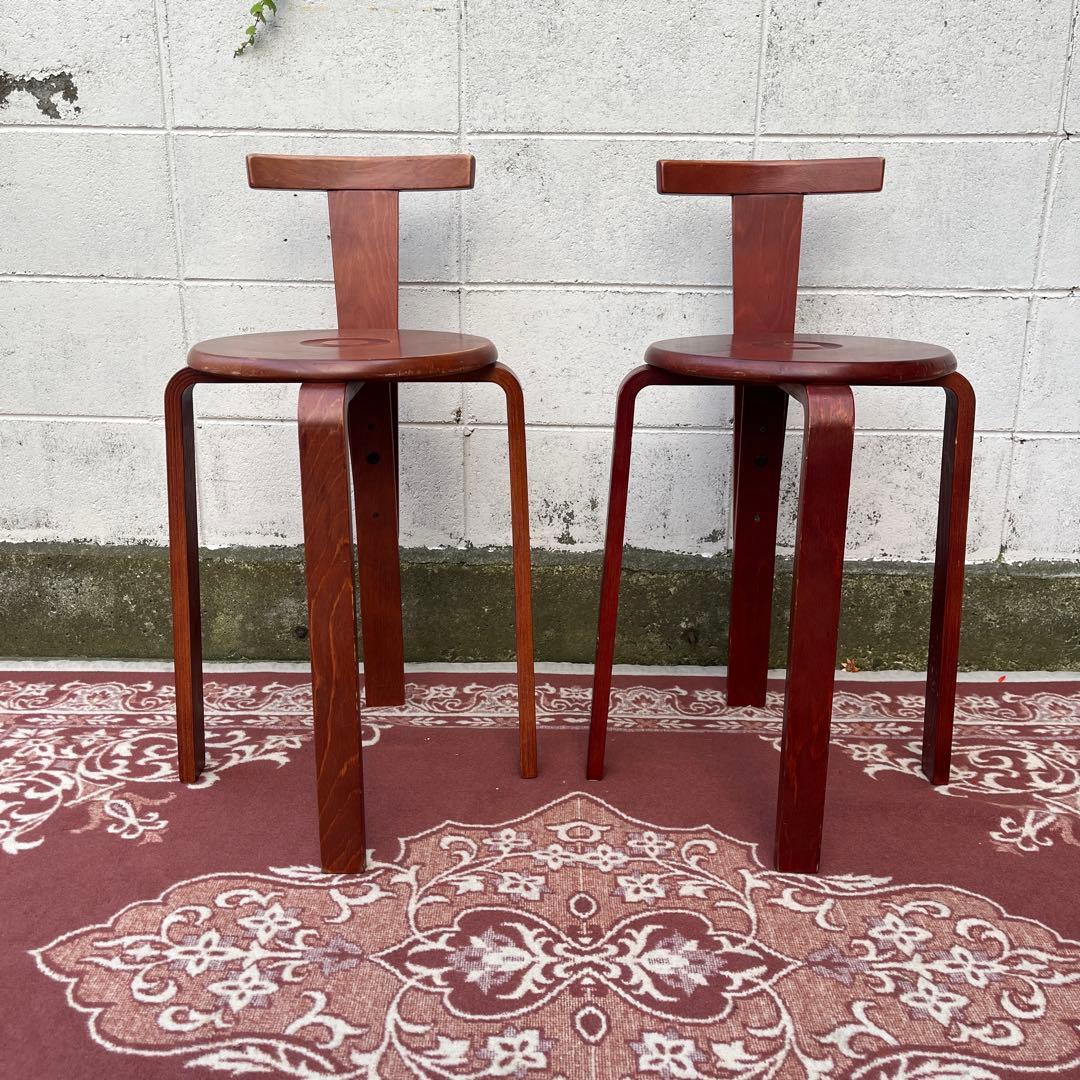 ビンテージ古家具◾️KOIZUMI 小泉 木製スタッキングチェア 木製チェア 椅子