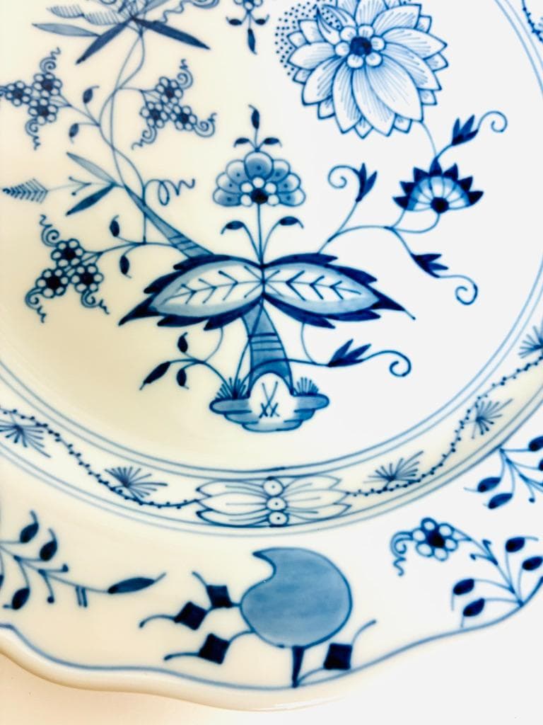 マイセン MEISSEN ブルーオニオン 22cmプレート 定価55000円