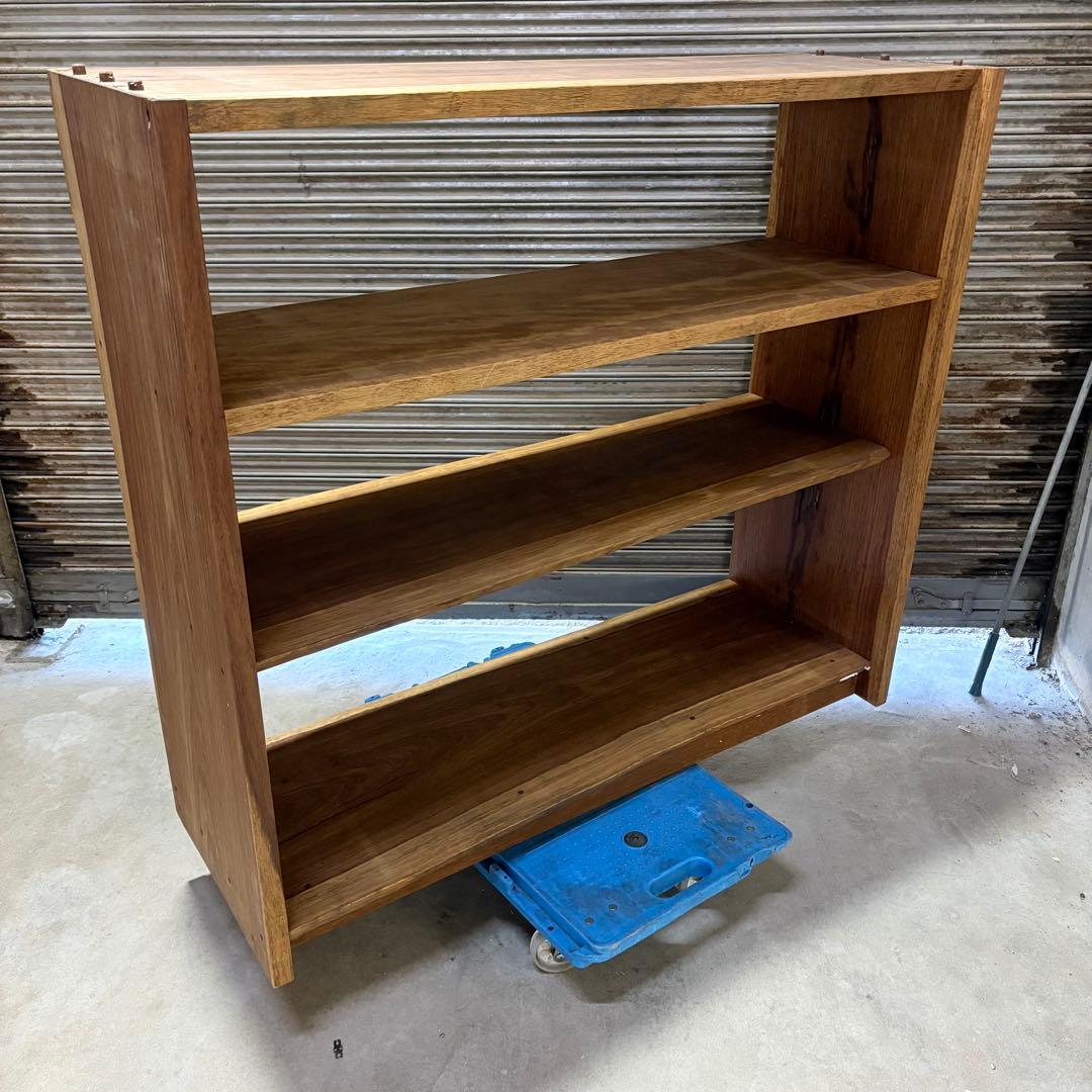 【福岡】ブビンガ Bubinga アフリカ産 本棚 アンティーク