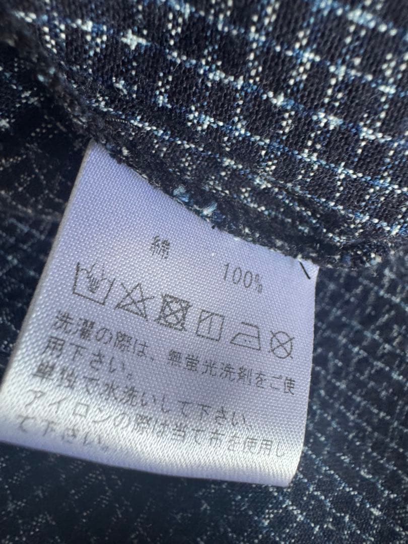 福岡久留米絣工房 藍木野 ピンタックプルオーバー ワンピース チュニック