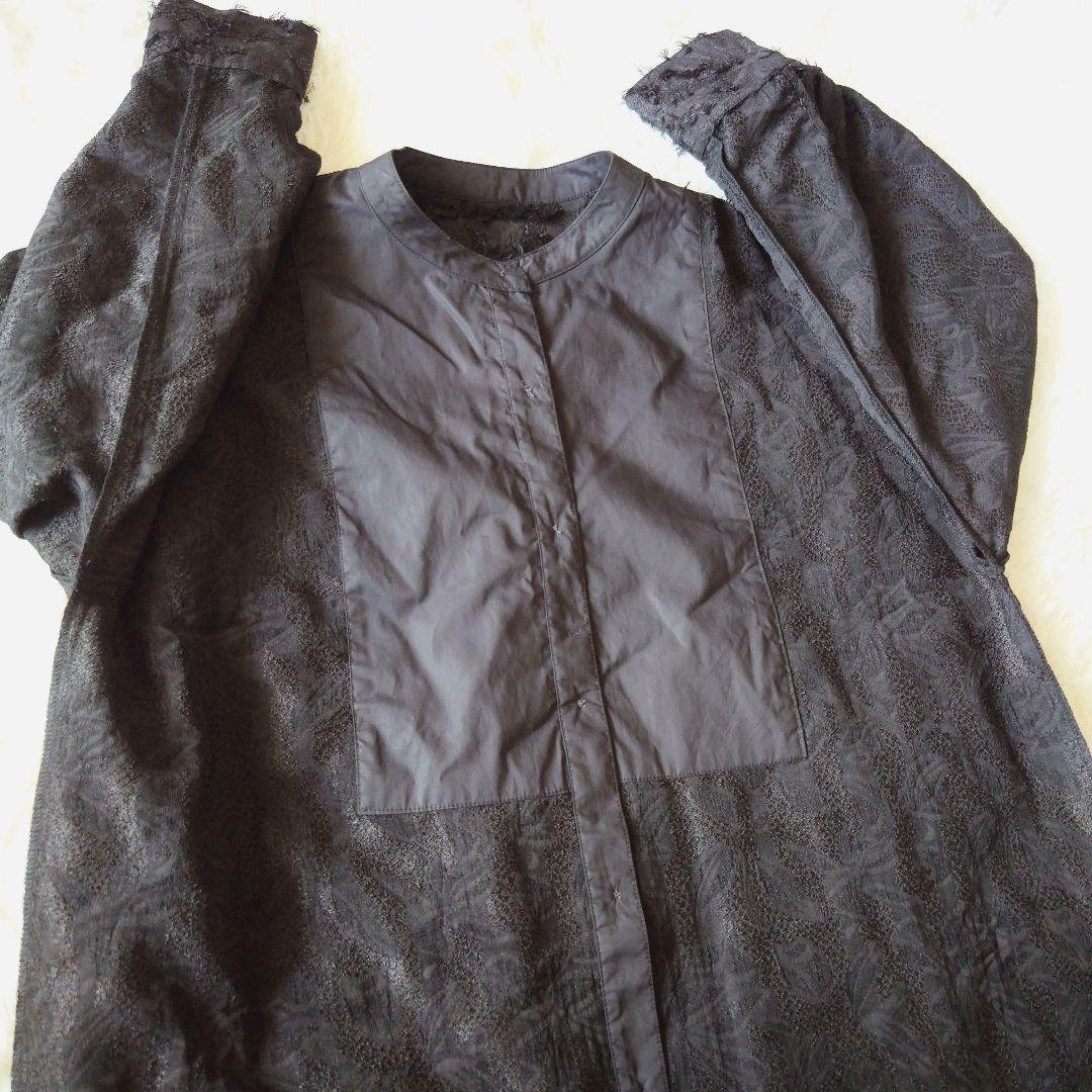 CAPRICIEUX LEMAGE ワンピース　フリンジ　ブラック　前ボタン