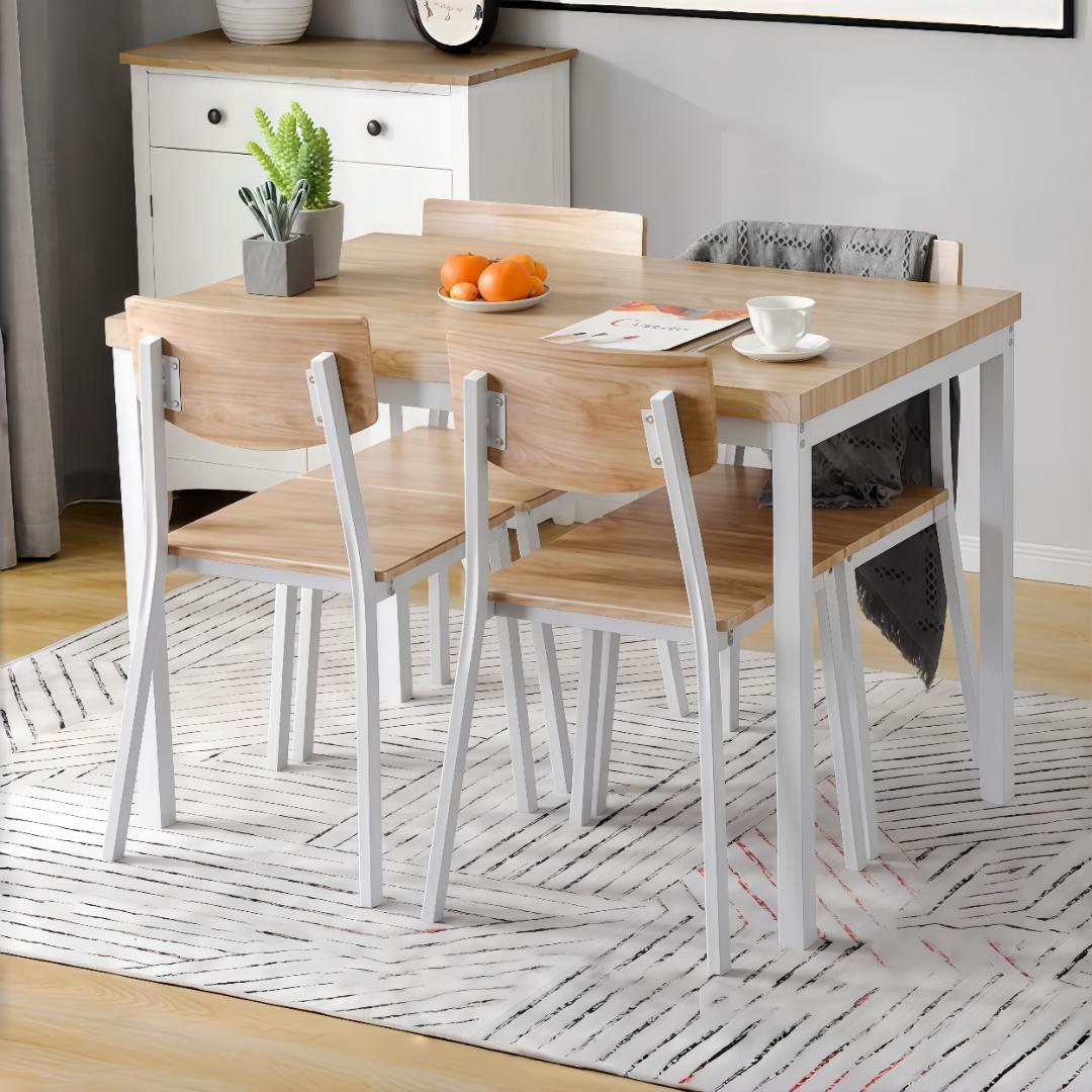 ダイニングセット 4人掛け 四角いテーブル チェア 5点セット NATURAL