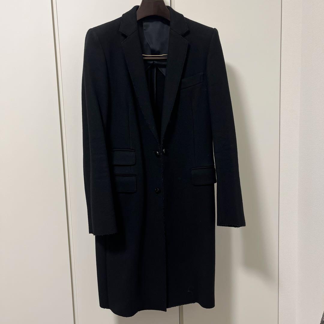 JOHN LAWRENCE SULLIVAN 黒 チェスターコート