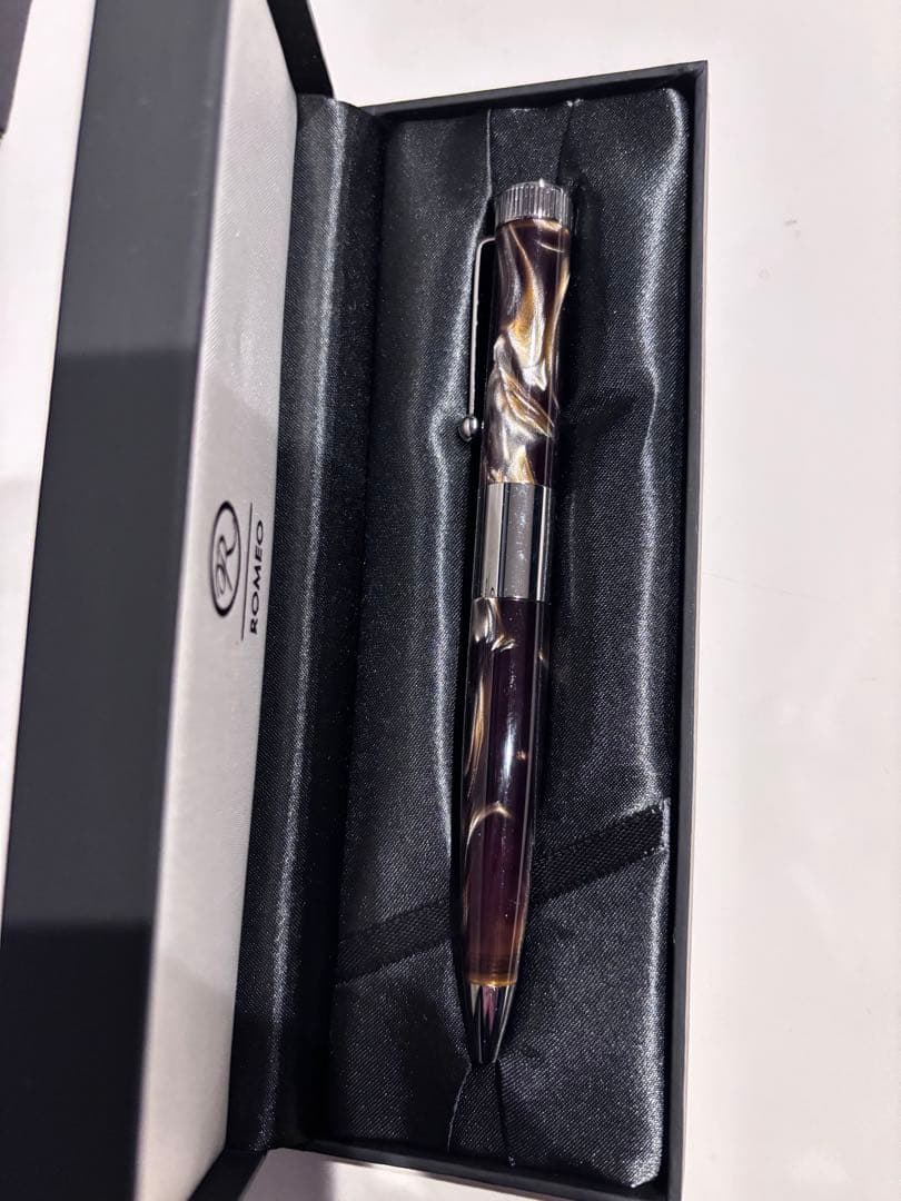 ロメオNo.3ボールペンとケース、ノートセット