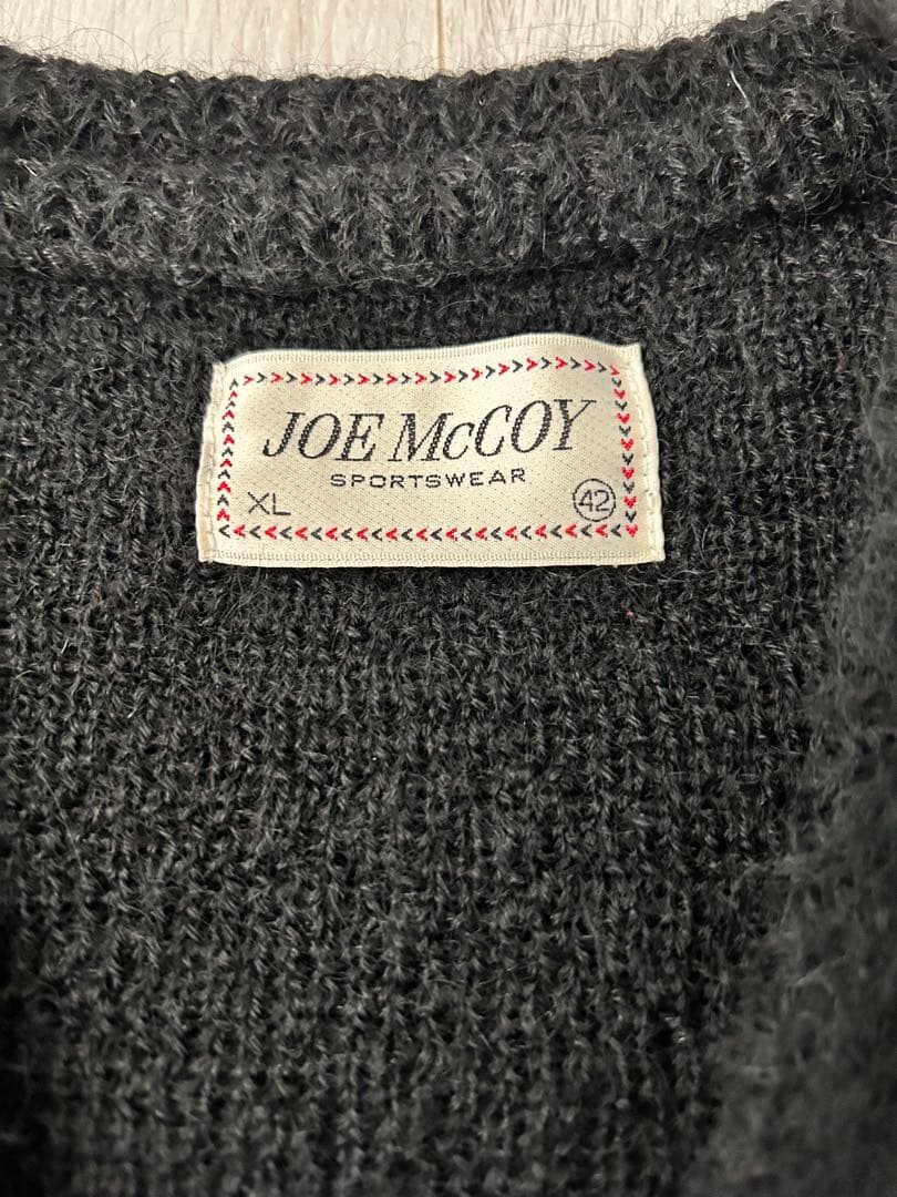 リアルマッコイズ JOE McCOY モヘアカーディガン ブラック XL