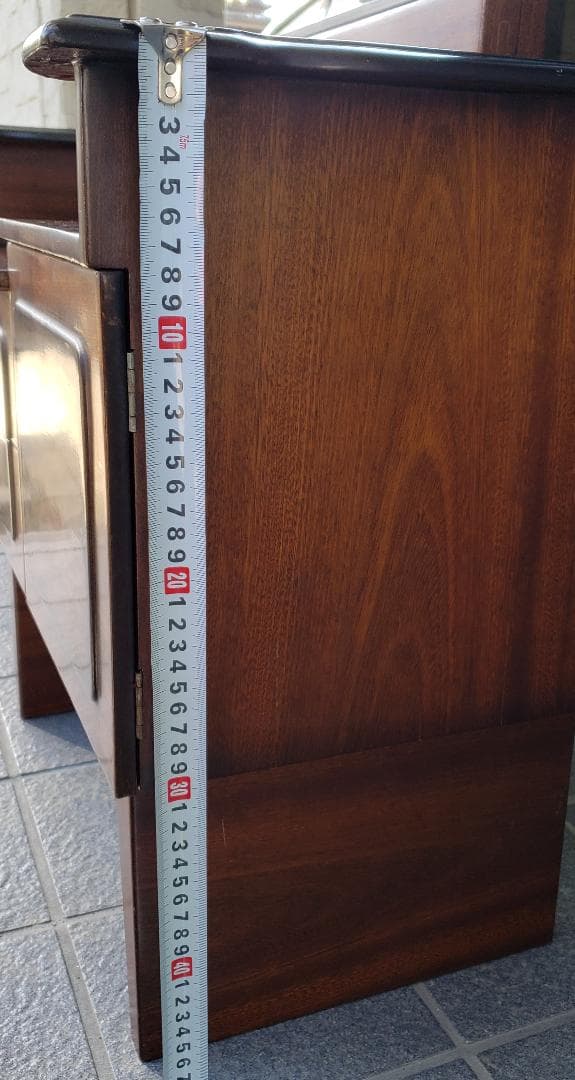 アンティーク レトロの極み TOKUSIMA SIMIZU 鏡台 お針箱付