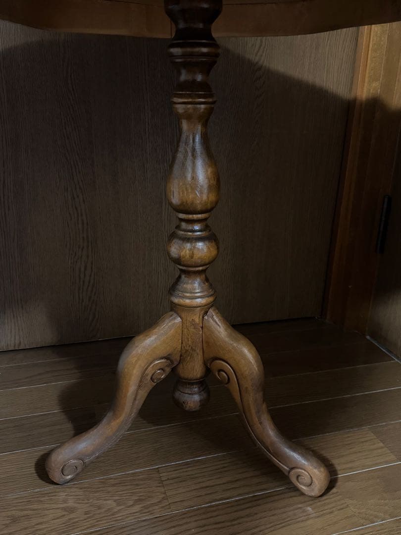 現品渡し　象嵌　イタリア　コーヒーテーブル　丸テーブル　サイドテーブル