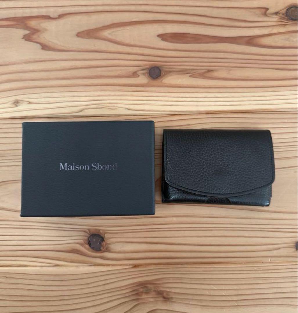 Maison Sbond Amy Black 三つ折り財布