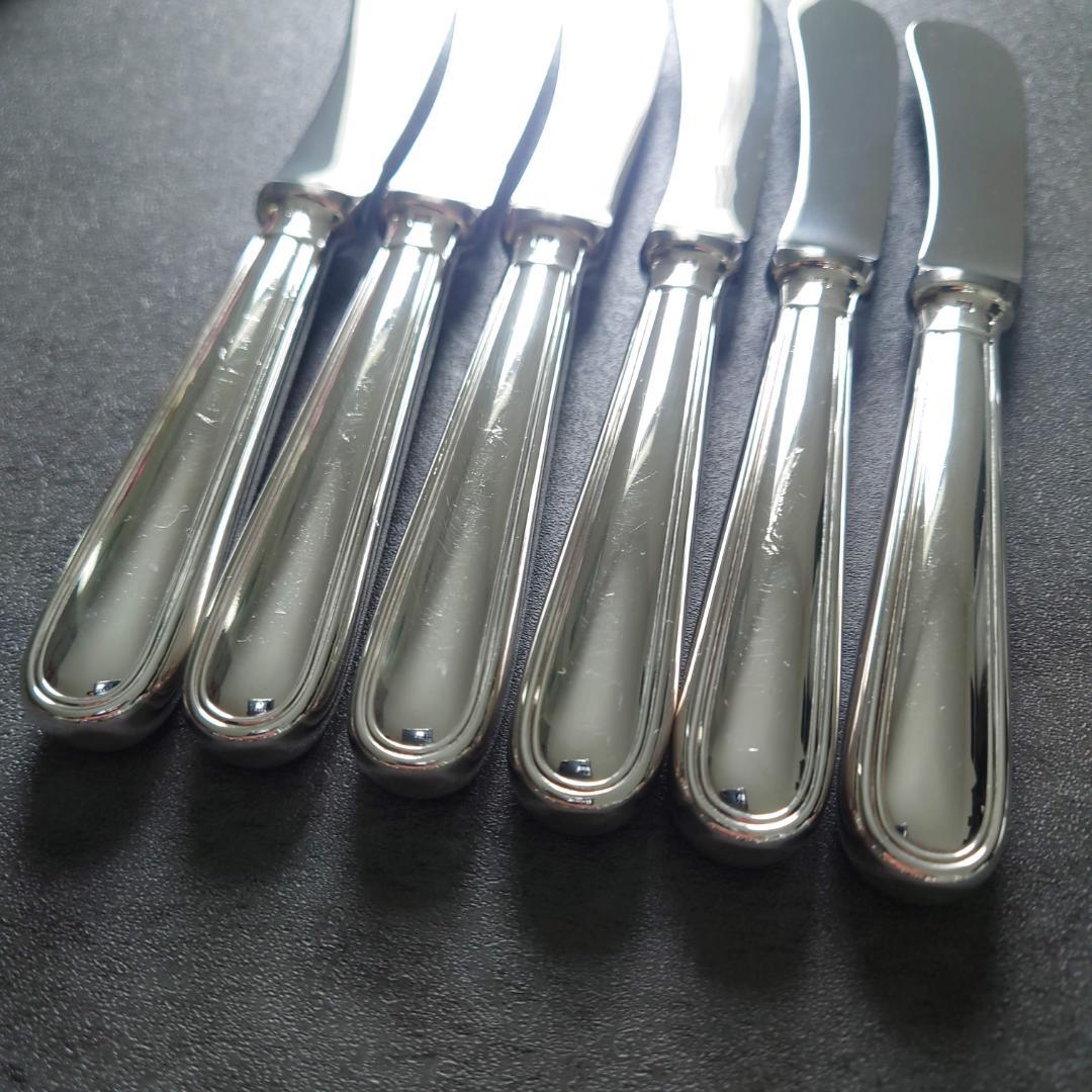 希少 美品 クリストフル アルビ バターナイフ 6点
