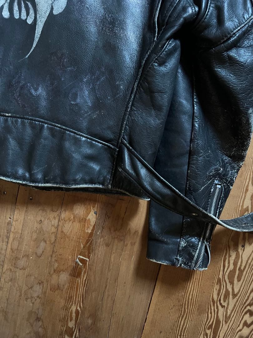 80s ショット SCHOTT 618ダブルライダース　バイカータグサイズ36