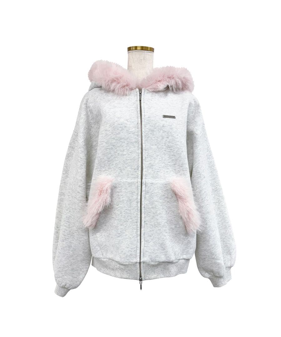 ロゼミューズFur trimming zip パーカーのみ