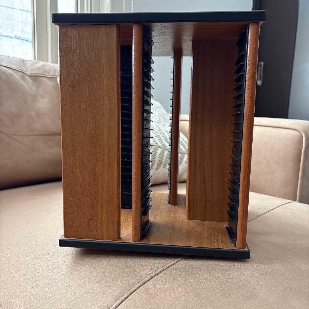 木製オープンシェルフ CD収納ラック