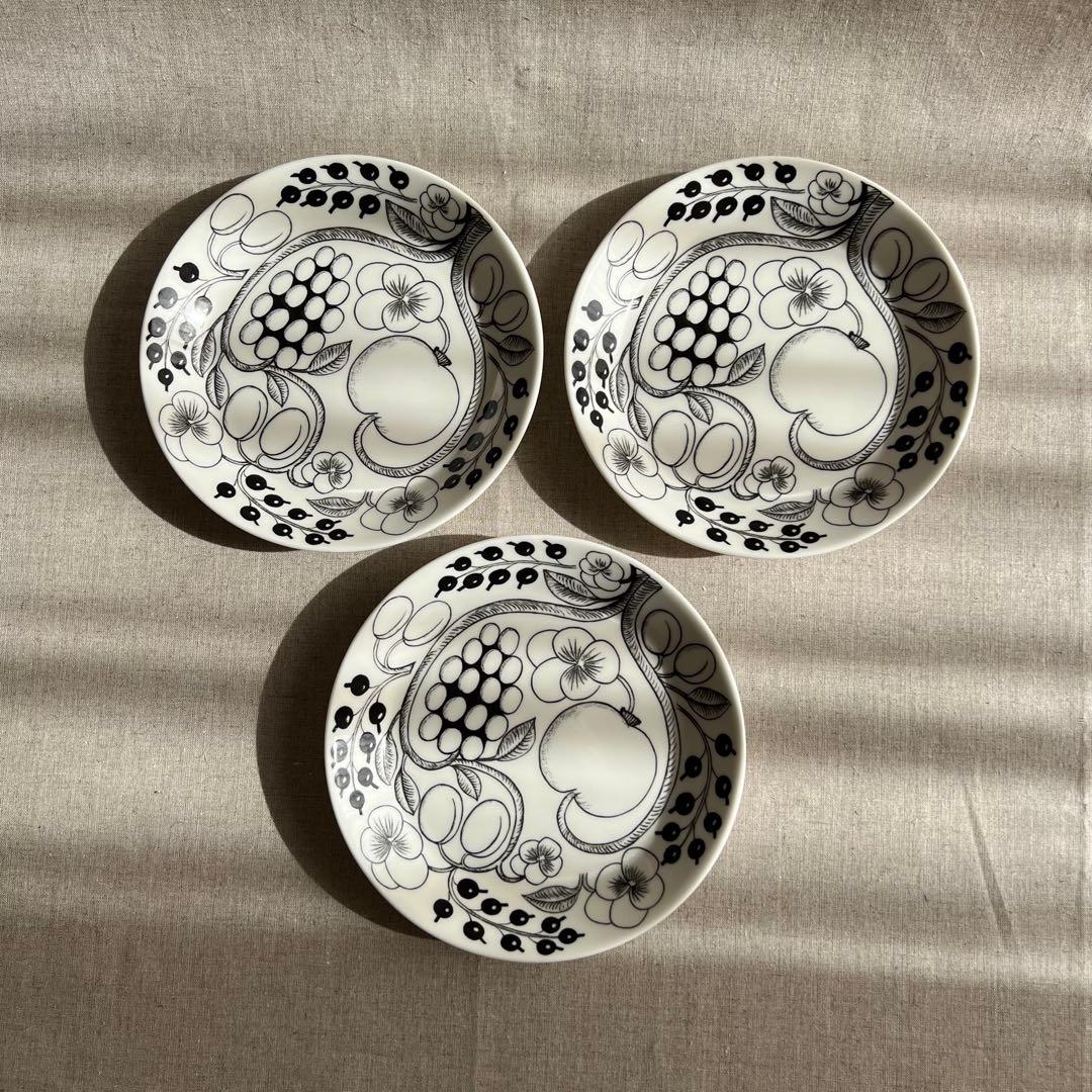 ARABIA アラビア ブラックパラティッシ プレート21cm 新品 #01