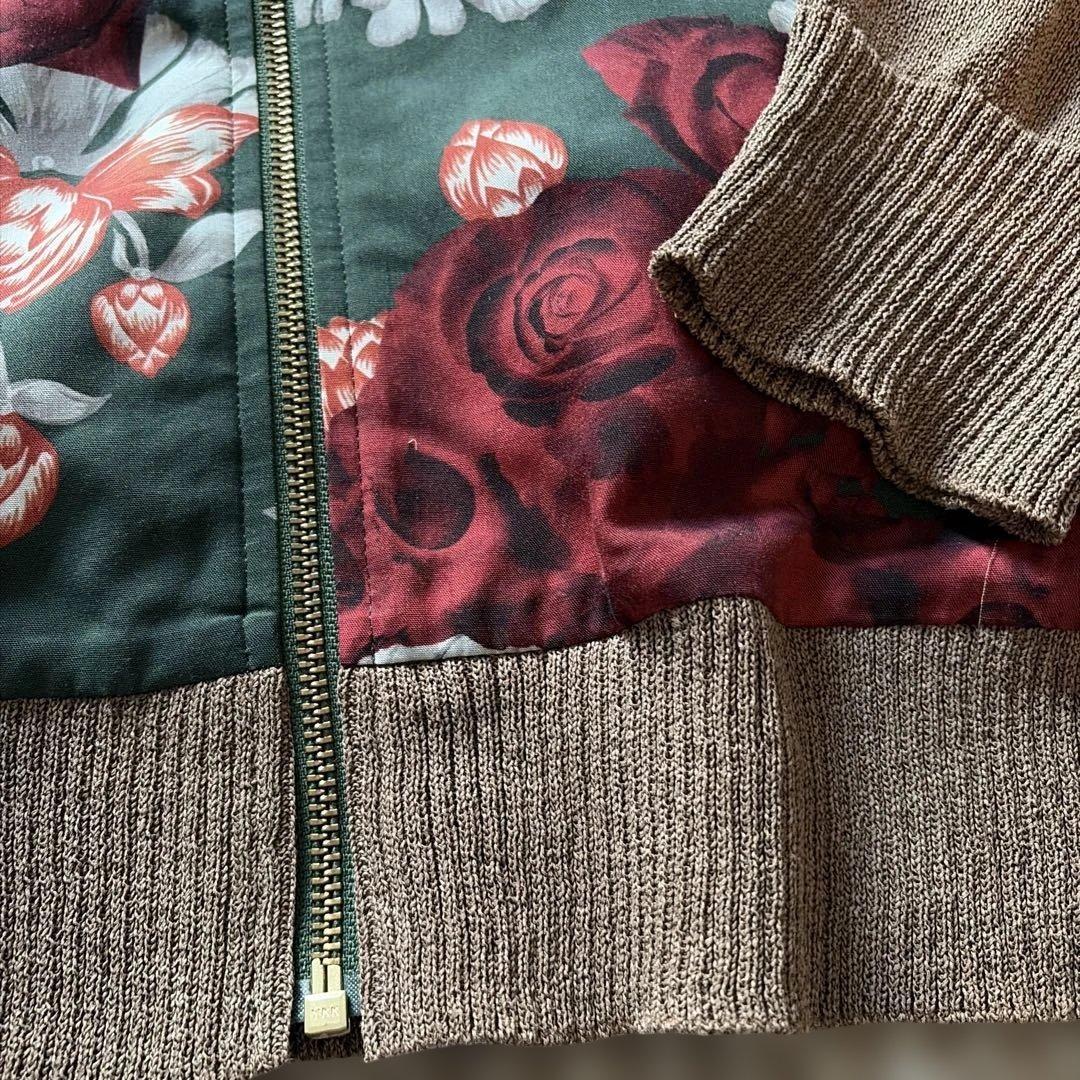 【美品】UNDERCOVER 21SS スカルローズニットブルゾン
